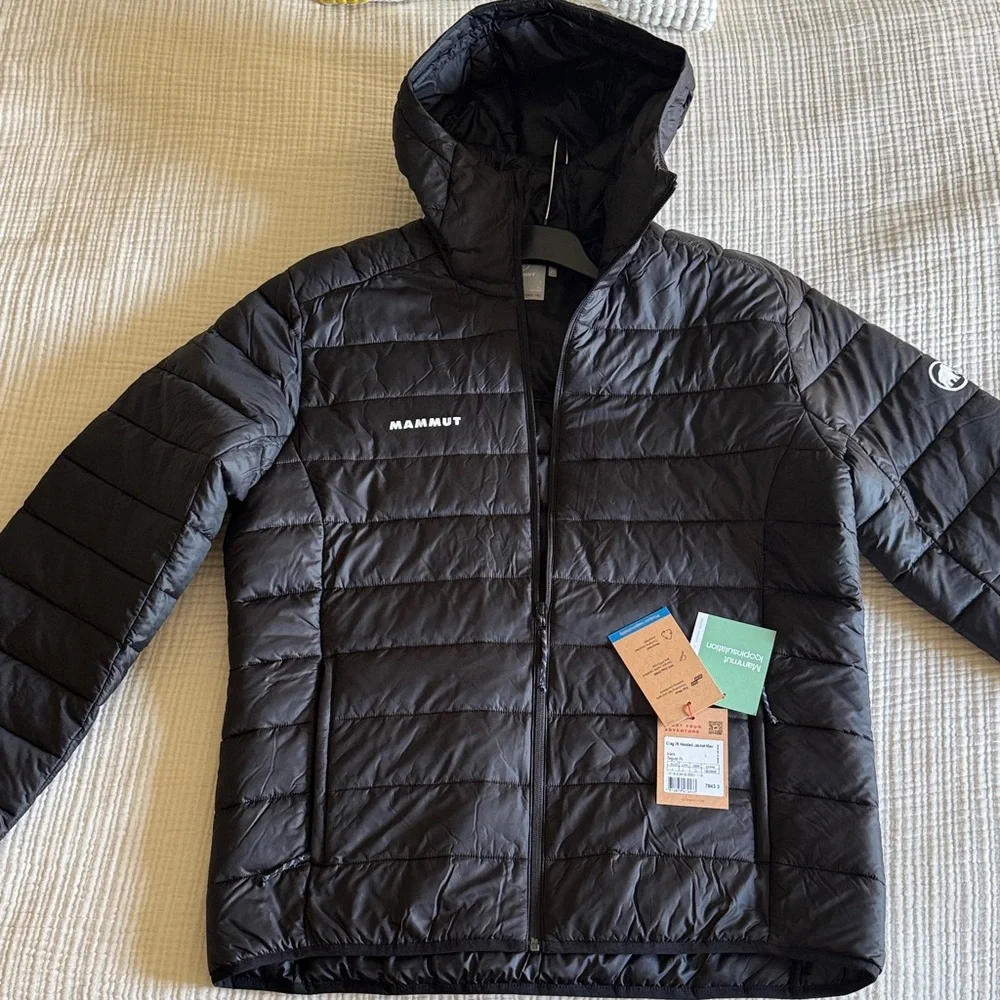 Mammut Black Quilted Puffer Jacket with Hood - Picture 1 of 9